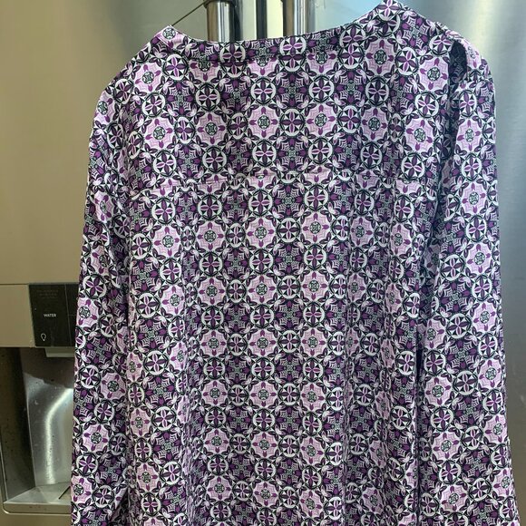 Croft & Barrow 2x Blouse Purple/White/Black - Picture 3 of 3